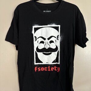 2016 Mr. Robot Loot Crate Exclusive F Society T-shirt Tee Size Large